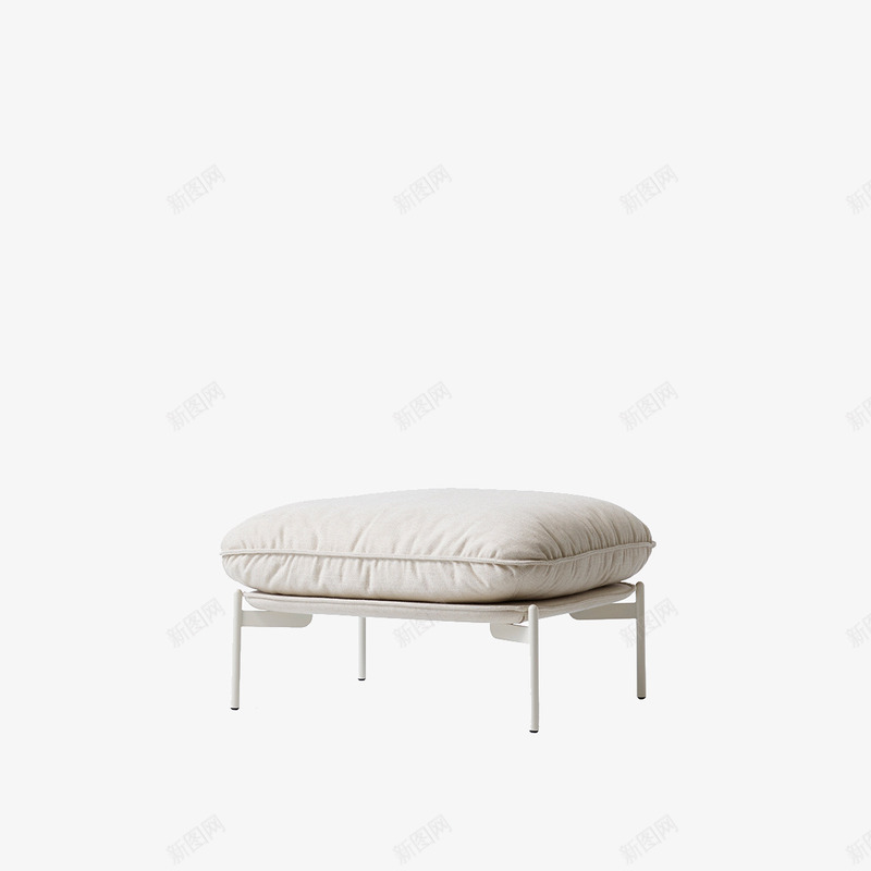 白色简单的小凳子png免抠素材_新图网 https://ixintu.com 产品实物 家具图 柔软 现代家具 白色板凳 白色枕头 白色椅子 简单 简约 舒适 高端