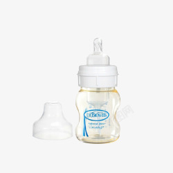防胀气内胆奶瓶布朗博士婴儿玻璃奶瓶高清图片