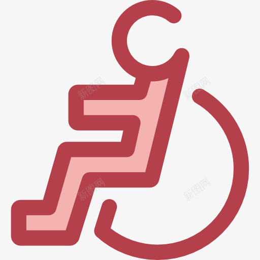 轮椅图标png_新图网 https://ixintu.com 医院 工具和用具 残疾 残疾人 访问 轮椅