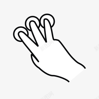 三手指水龙头gestureworks图标图标