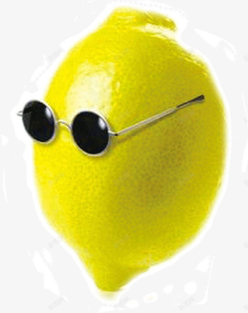 时尚戴墨镜的柠檬png免抠素材_新图网 https://ixintu.com 戴墨镜 时尚 柠檬