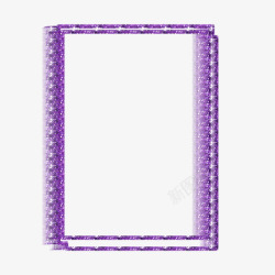 长方形紫色紫色长方形边框高清图片