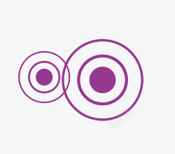 紫色圆形图案素材