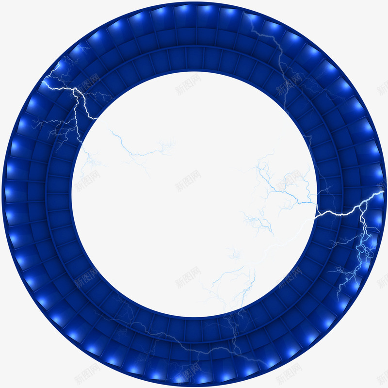 蓝色光效灯光装饰png免抠素材_新图网 https://ixintu.com 灯光 蓝色 装饰