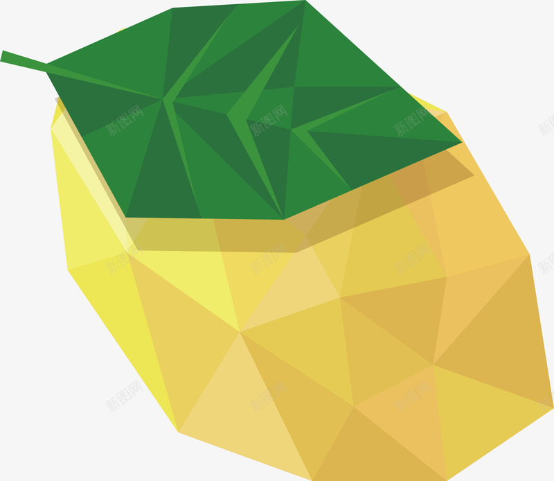 创意抽象水果柠檬矢量图ai免抠素材_新图网 https://ixintu.com 创意 彩色 折纸水果 抽象水果 柠檬 水果 矢量图