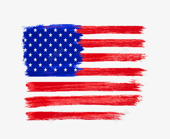 美国国旗片png免抠素材_新图网 https://ixintu.com 免扣素材国旗类照片 手绘美国国旗 油刷刷出的国旗 装饰图片国旗