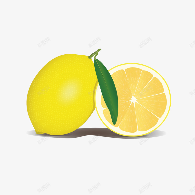 扁平切开柠檬元素png免抠素材_新图网 https://ixintu.com 切开柠檬 扁平风格 柠檬 柠檬西柚 西柚 高清柠檬 黄柠檬