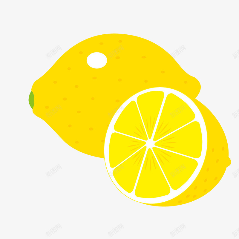 黄色的卡通柠檬水果png免抠素材_新图网 https://ixintu.com 卡通柠檬 手绘柠檬 柠檬 柠檬水果 水果 黄色柠檬