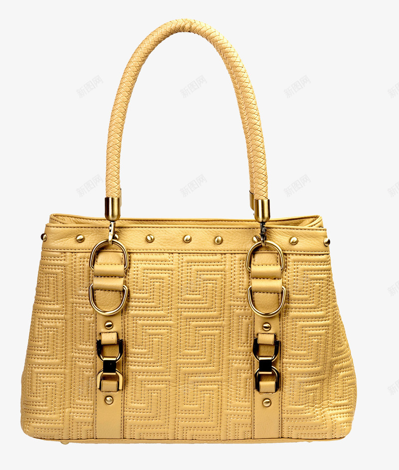 一个黄色包包png免抠素材_新图网 https://ixintu.com 女士包包 手提袋 皮质的袋子 纸袋子 购物 黄色的手提袋