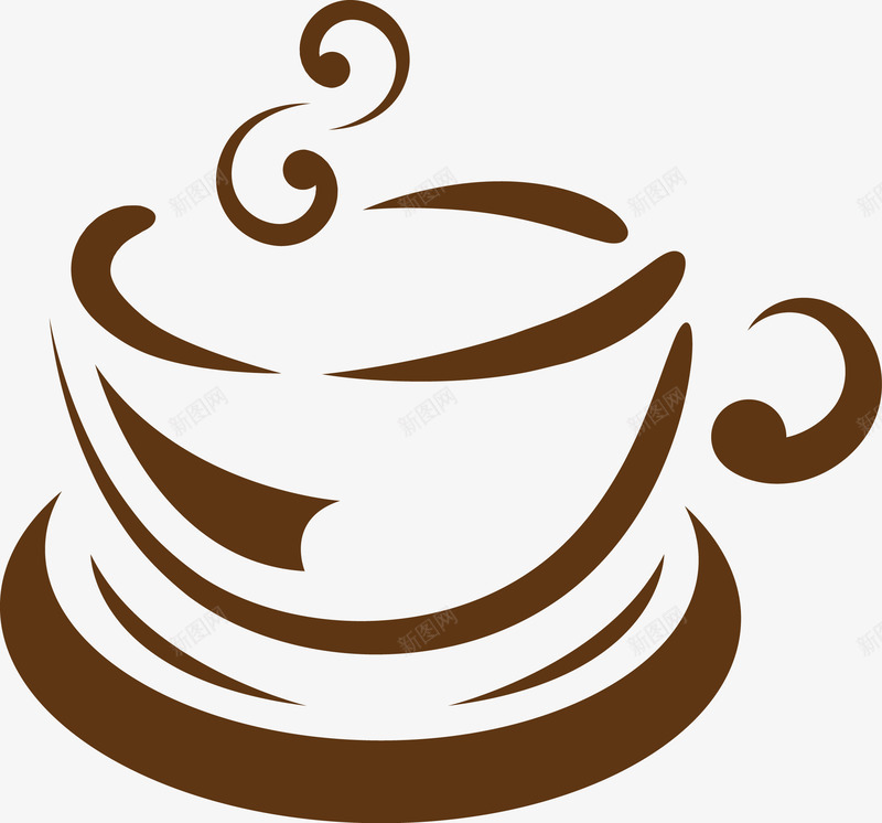 一杯热腾腾的咖啡矢量图图标ai_新图网 https://ixintu.com 卡通杯子 可爱 咖啡 咖啡杯 咖啡烟 咖啡香气 手绘 杯子 热气 饮料 香气 矢量图