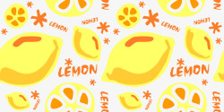 柠檬图案矢量图素材