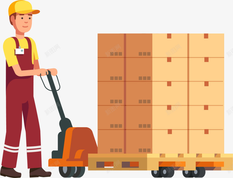 618购物节装卸货物png免抠素材_新图网 https://ixintu.com 618购物节 一堆纸箱 商品 拖车 纸箱货物 装卸货物