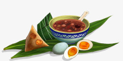 传统节日饮食手绘传统节日插画节日饮食插图高清图片