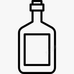 白酒标签设计干邑瓶图标高清图片