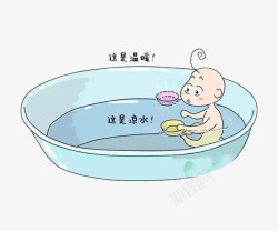 宝宝洗热水澡素材