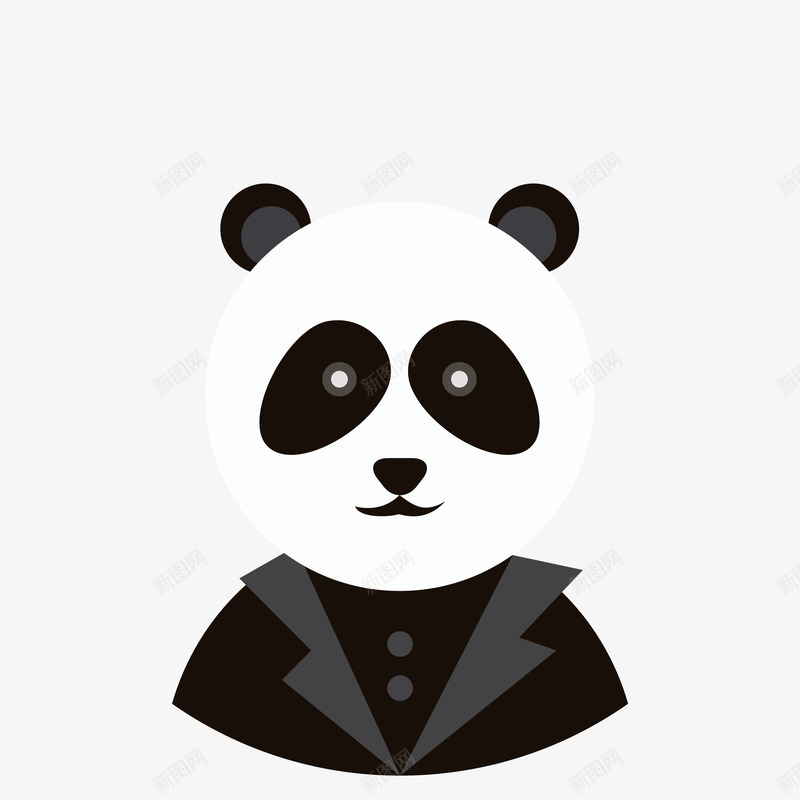 卡通动物大熊猫png免抠素材_新图网 https://ixintu.com 卡通 卡通动物 大熊猫 熊猫 熊猫人 熊猫头像