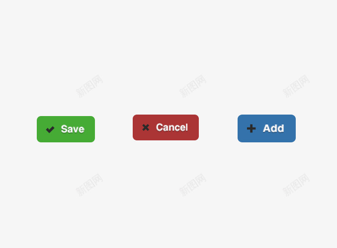 彩色按钮psd免抠素材_新图网 https://ixintu.com APP设计 保存 取消 客户端设计 彩色 按钮 添加 网页设计