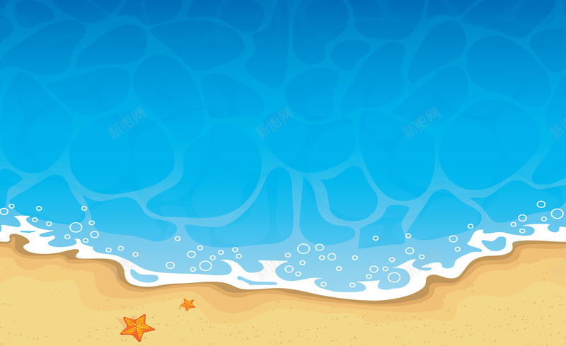 夏日海报卡通海边沙滩png免抠素材_新图网 https://ixintu.com 卡通 夏日 沙滩 海报 海边