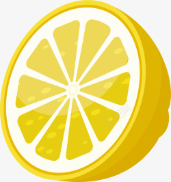 半透明气泡黄色柠檬高清图片