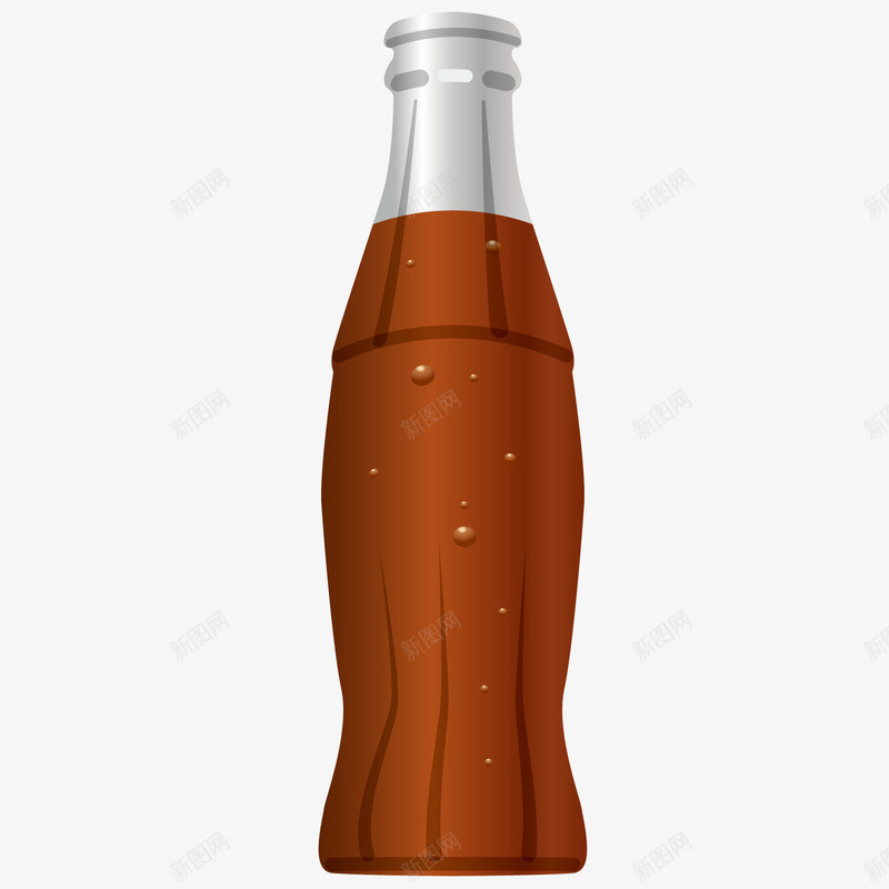 一瓶可乐矢量图ai免抠素材_新图网 https://ixintu.com 可乐 瓶子 饮料 矢量图