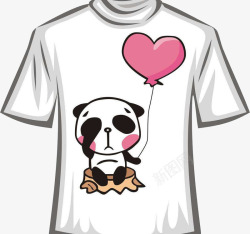 熊猫T恤素材