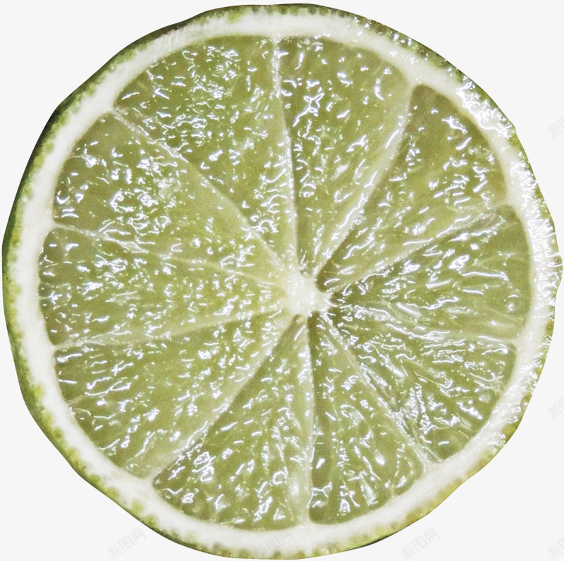 绿色柠檬片实物png免抠素材_新图网 https://ixintu.com 柠檬 柠檬片实物 绿色 绿色柠檬