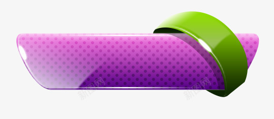 紫色立体按钮png免抠素材_新图网 https://ixintu.com 按钮 立体 紫色