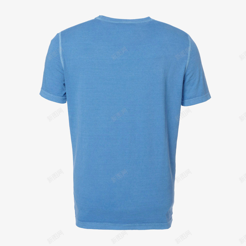 蓝色T恤png免抠素材_新图网 https://ixintu.com T恤 上衣 产品实物 短袖 蓝色短袖