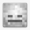骨架Minecraft的头像图标图标