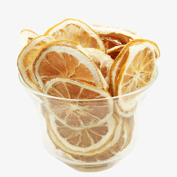 干柠檬片杯装干柠檬片高清图片