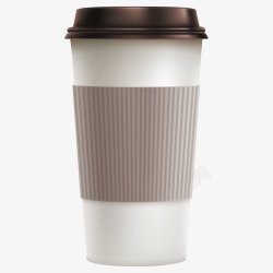 空白咖啡杯手绘卡通白色咖啡杯高清图片