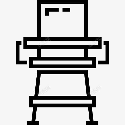 高椅图标png_新图网 https://ixintu.com 优雅 古董 喂养椅子 婴儿椅 孩子和婴儿 家具 家具和家庭 高椅
