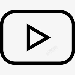 YouTube的象征YouTube播放按钮概述社会符号图标高清图片
