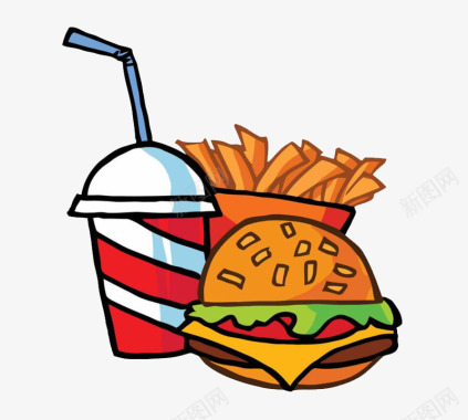 食物汉堡图标元素图标
