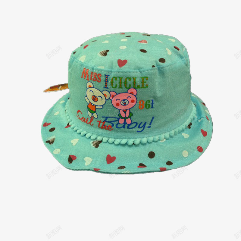 绿色儿童帽子png免抠素材_新图网 https://ixintu.com 儿童 卡通 宝宝 帽子 绿色