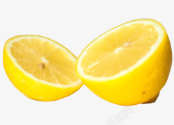 切开的柠檬素材