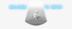 灯光下的小人素材