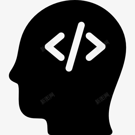 CoderHead图标png_新图网 https://ixintu.com 剖面符号 头像 工具和用具 用户 计算机