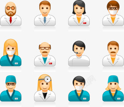 医务人员工作医务人员头像元素高清图片