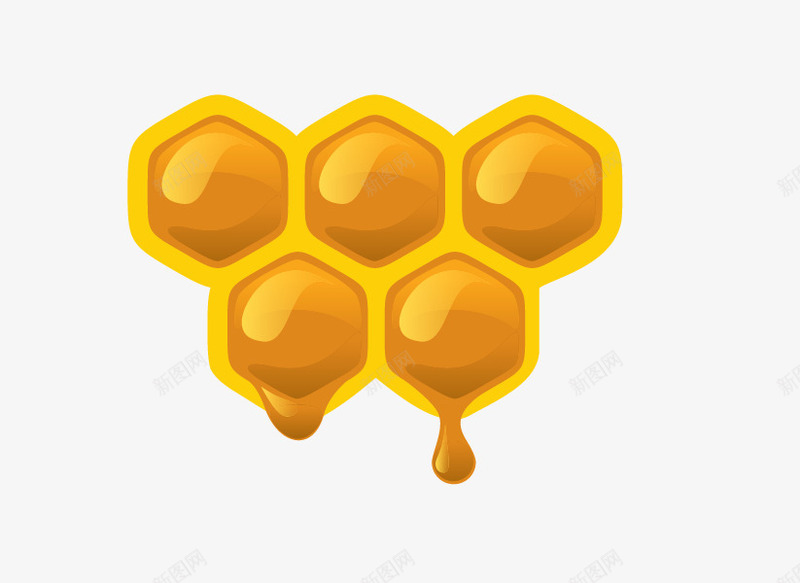 金色蜂蜜浆png免抠素材_新图网 https://ixintu.com 蜂王浆 蜂蜜 饮品 饮料
