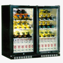 饮料冰柜放满饮料的冷柜高清图片