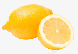 酸酸的柠檬黄色的酸柠檬水果高清图片