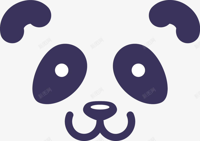 可爱熊猫头像矢量图图标ai_新图网 https://ixintu.com 可爱 头像素材 熊猫 矢量素材 矢量图