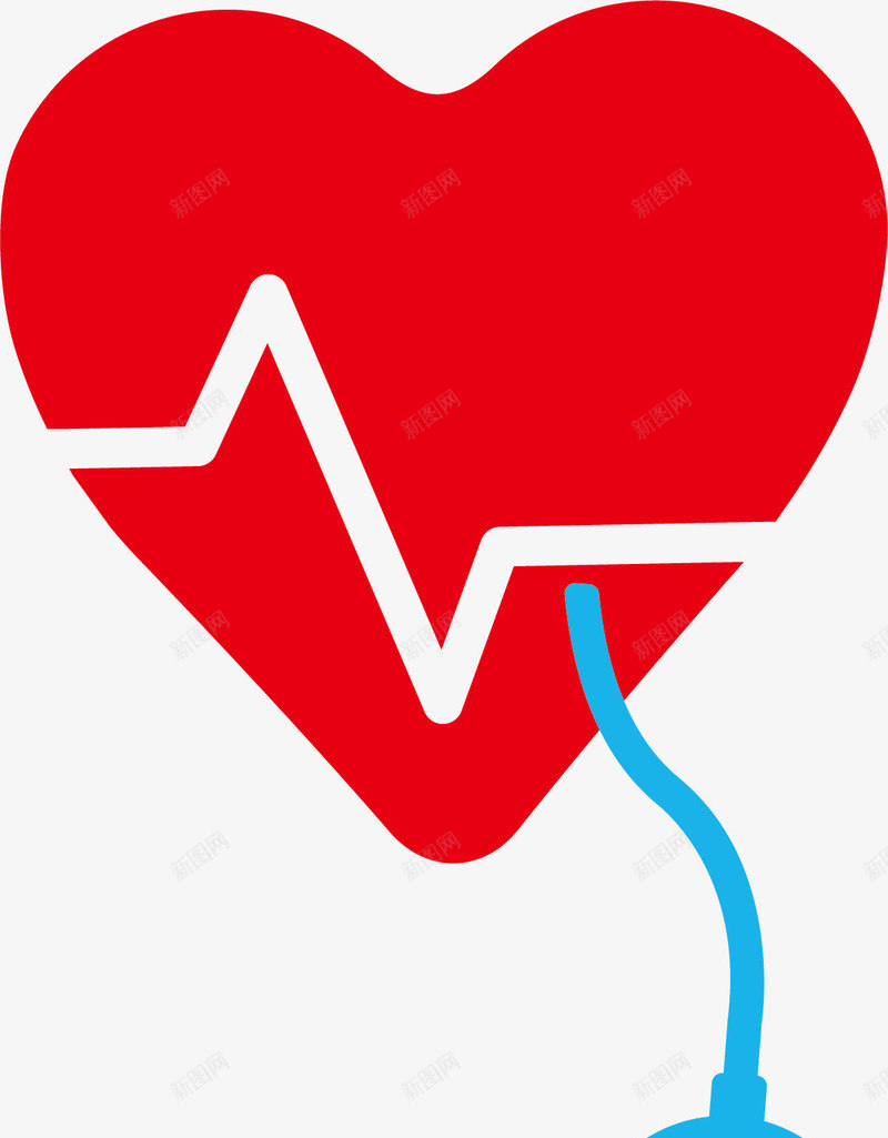 红心体检矢量图ai免抠素材_新图网 https://ixintu.com 医疗 医院 卡通 检查 爱心 生物医药 电子 科技 矢量图
