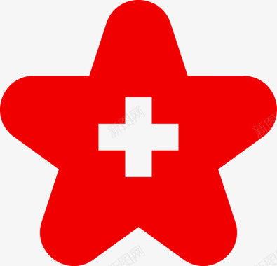 五角星诊所logo图图标图标