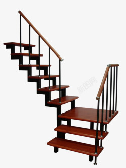 现代木制楼梯素材