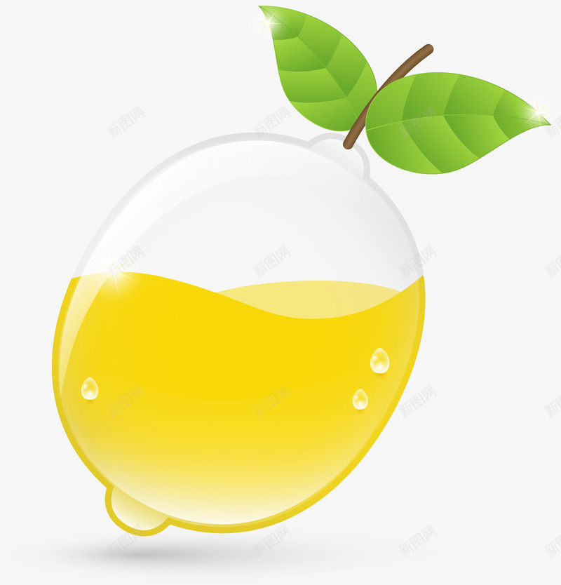 创意柠檬矢量图ai免抠素材_新图网 https://ixintu.com 果蔬 柠檬 水果 矢量图
