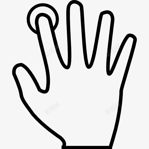 指纹扫描用食指图标png_新图网 https://ixintu.com 手 手指 手的轮廓 技术 指纹 指纹扫描