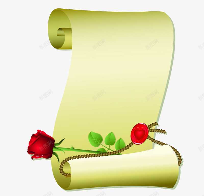 卷轴图标png_新图网 https://ixintu.com 卷纸 古典 图标 复古 心型 心形 标签 植物 爱心 玫瑰花 纸张 花卉 花朵 花束 花枝 鲜花