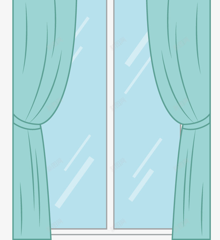 现代窗户窗帘矢量图ai免抠素材_新图网 https://ixintu.com 小雨 现代 矢量窗帘 窗户 矢量图